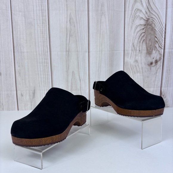 White Mountain Being Leather Platform Slingback Clogs Mules Adjustable Strap 7.5 - Picture 3 of 16